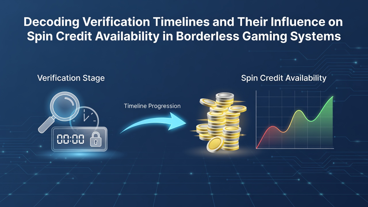 Illustration of verification process timelines in borderless gaming systems showing data flow across international networks