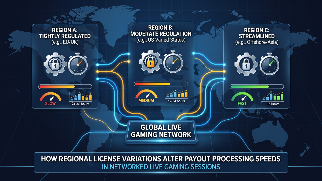 Live dealer interface highlighting regional compliance checkpoints during a multi-jurisdiction gaming session